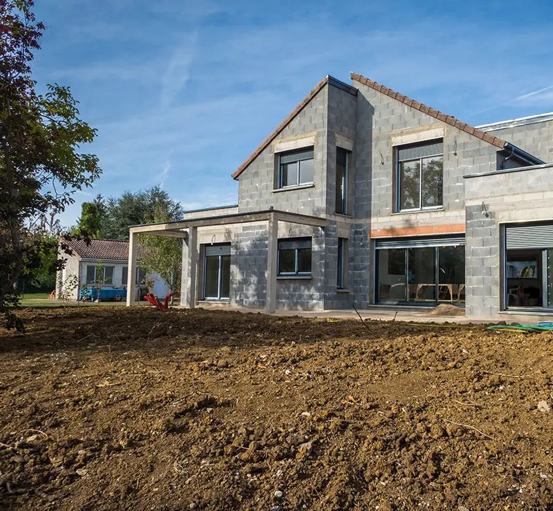 Construction d'une maison neuve